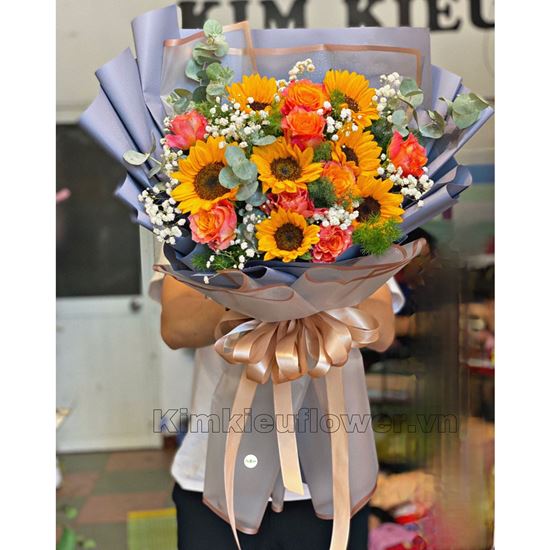 Bó hoa cam spirit, hướng dương - HB316