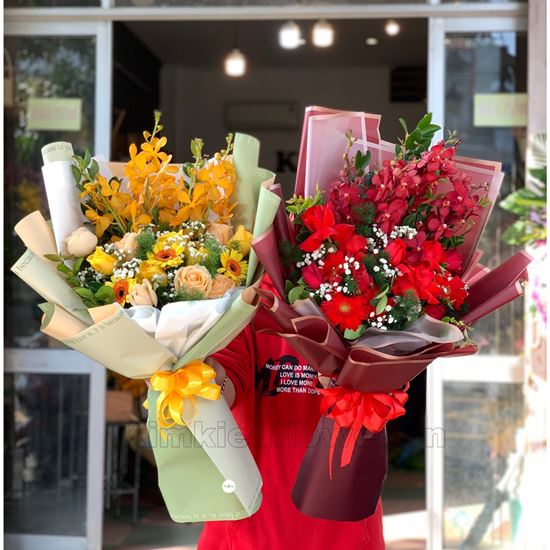 Bó hoa lan, đồng tiền ( 1 bó ) - BH03