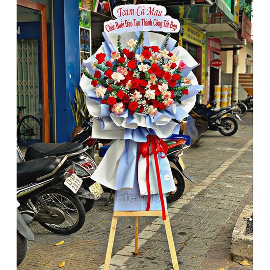 Kệ Hoa hồng đỏ, hồng hỷ ù - KH122