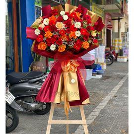 Kệ hoa hồng cam, đỏ - KH125