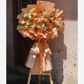 Kệ hoa hồng cam, hồng mỡ gà - KH126