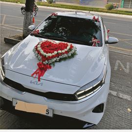 Xe hoa cưới trái tim - HC56