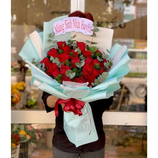 Bó hoa hồng đỏ - HB349