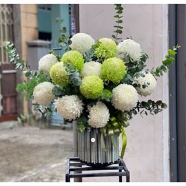 Bình hoa cúc mẫu đơn - BI199