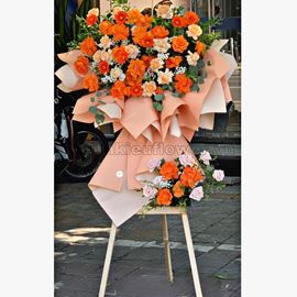 Kệ hoa hồng cam, mỡ gà - KH134