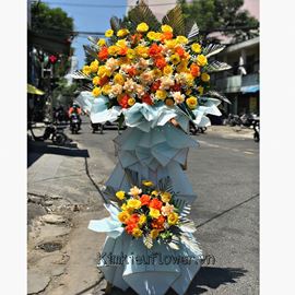 Kệ hoa hồng vàng, hồng cam - KH141