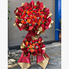 Kệ hoa hồng đỏ, cam - KH123