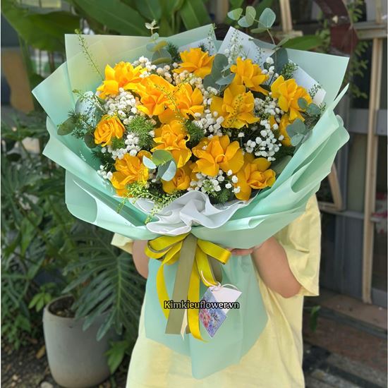 Picture of Bó hoa chúc mừng vàng Helen - HB1180