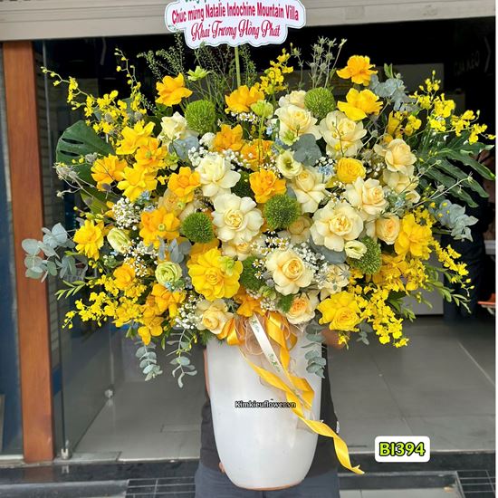 Picture of Bình hoa chúc mừng tone vàng - BI394