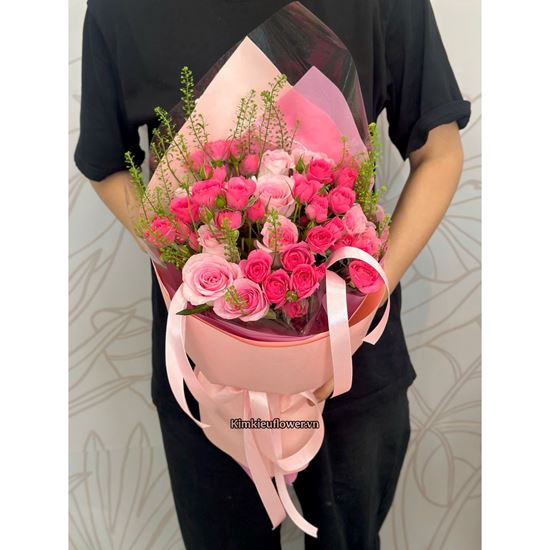 Picture of Bó hoa chúc mừng sphia tone hồng - HB1199