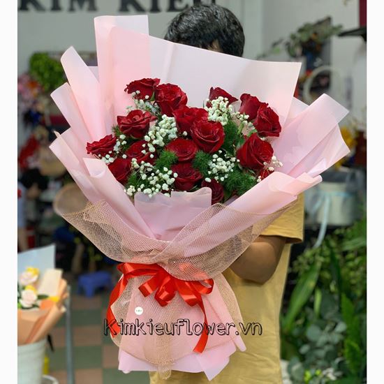 Bó hoa hồng đỏ  - HB366