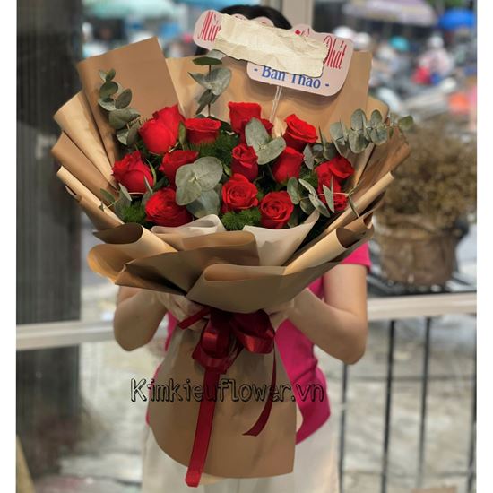 Hoa bó hồng đỏ-HB96