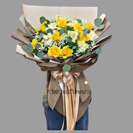 Bó hoa victor vàng, hồng vàng - HB358