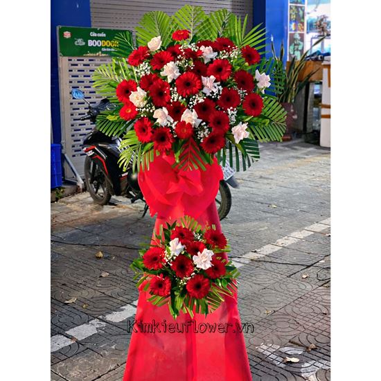 Kệ hoa hồng, đồng tiền đỏ - KH93