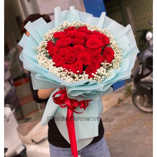 Bó hoa hồng đỏ -HB414