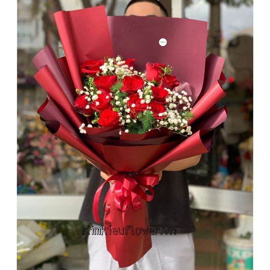 Bó hoa hồng  đỏ - HB371