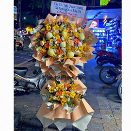 Kệ hoa cúc mẫu đơn, hoa hồng - KH152