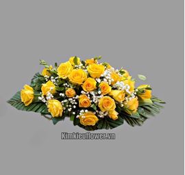 Đĩa hoa hồng vàng - ĐH09