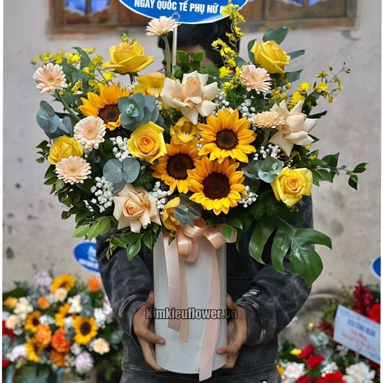 Bình hoa tone vàng - BI236