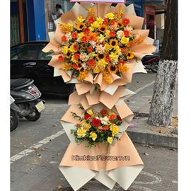 Kệ hoa lan vàng, hướng dương - KH157