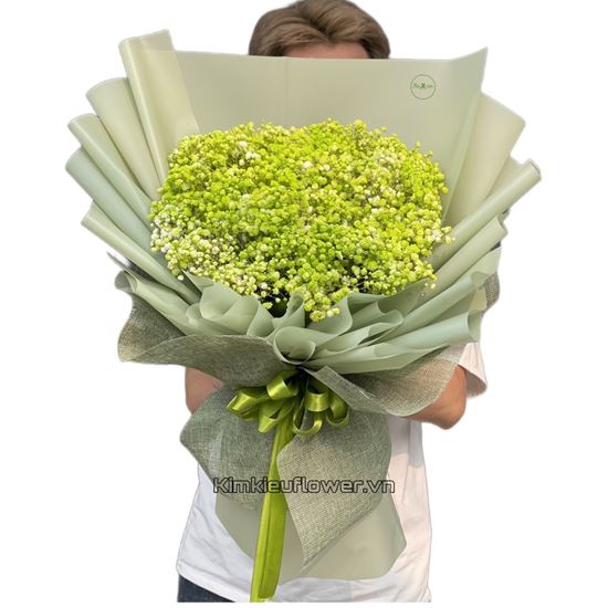 Bó hoa baby xanh lá - HB426