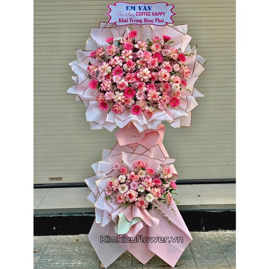 Kệ hoa hồng, đồng tiền hồng - KH164