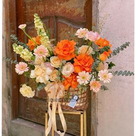 giỏ hoa cam quốc vương, phi yến - HG558