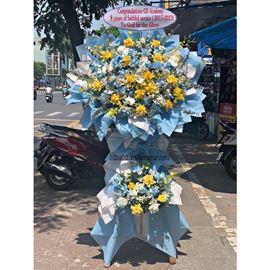 Kệ hoa lan vũ nữ, hoa hồng - KH173