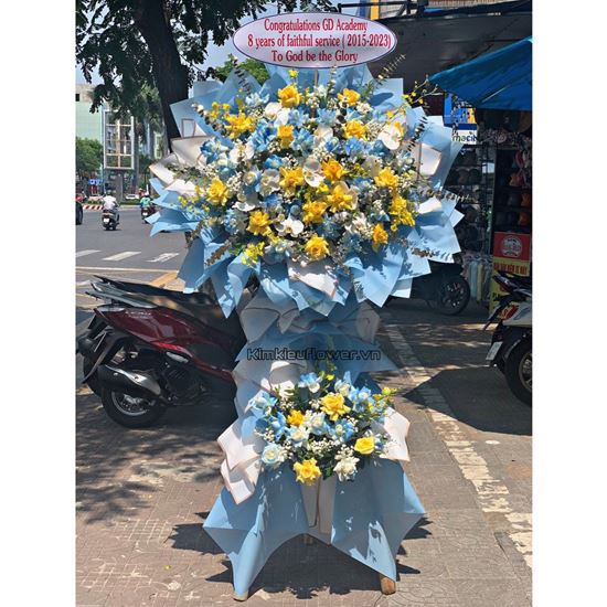 Kệ hoa lan vũ nữ, hoa hồng - KH173