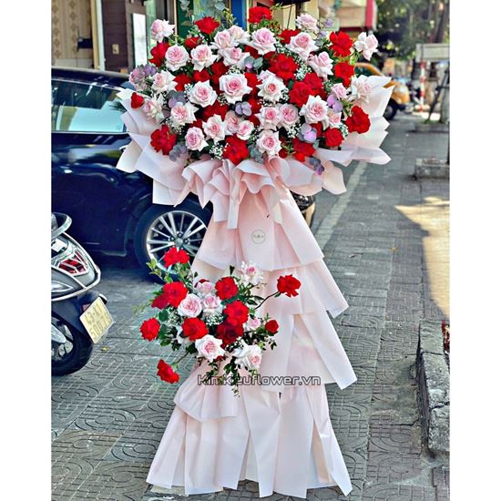 Kệ hoa hồng Ohara hồng, hồng đỏ - KH175