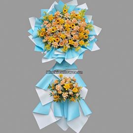 Kệ hoa chúc mừng, lan vàng - KH178