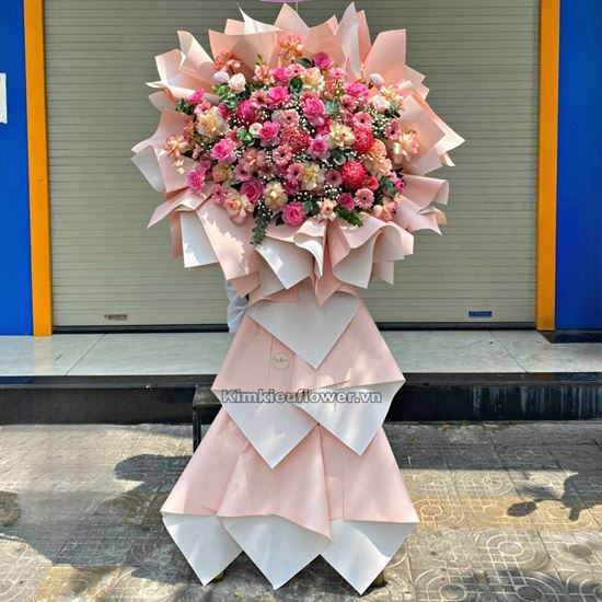 Kệ hoa cúc mẫu đơn, hoa hồng - KH180