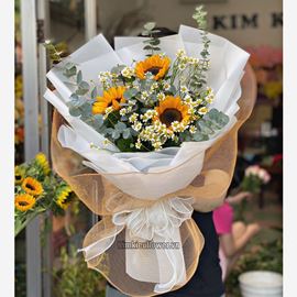 Bó hoa hướng dương, cúc tana - HB466