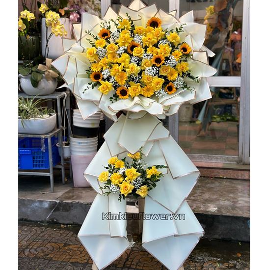 Kệ hoa hồng vàng, hướng dương - KH189