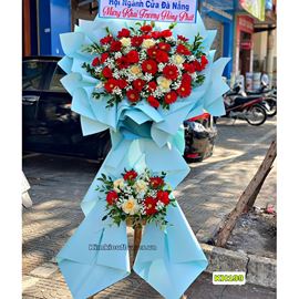 Kệ hoa chúc mừng tone đỏ - KH199