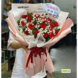 Bó hoa hồng đỏ - HB513 