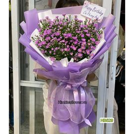 Bó hoa thạch thảo tím - HB529