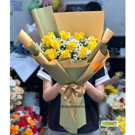 Bó hoa hồng vàng - HB557