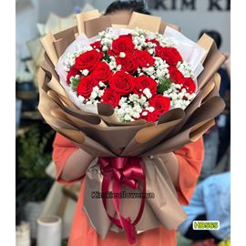 Bó hoa hồng đỏ - HB565