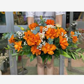 Đĩa hoa hồng cam quốc vương - ĐH21