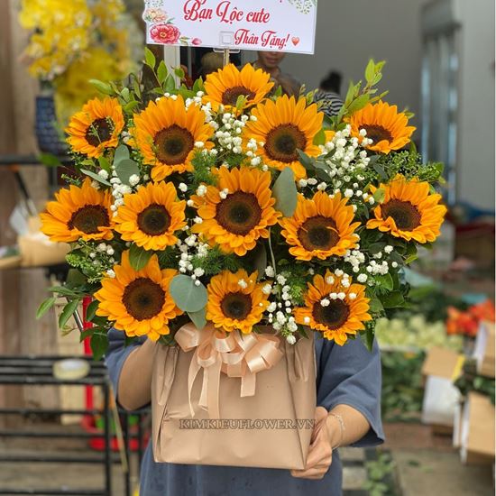 Giỏ hoa hướng dương - HG649