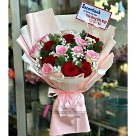 Bó hoa hồng lạc thần mix eku - HB601