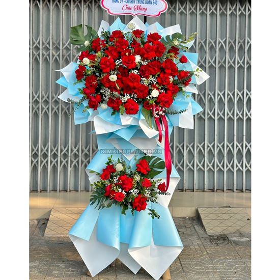 Kệ hoa hồng đỏ - KH238