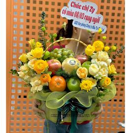 GIỎ HOA TRÁI CÂY - HTC07