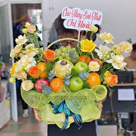 giỏ hoa trái cây  - HTC08