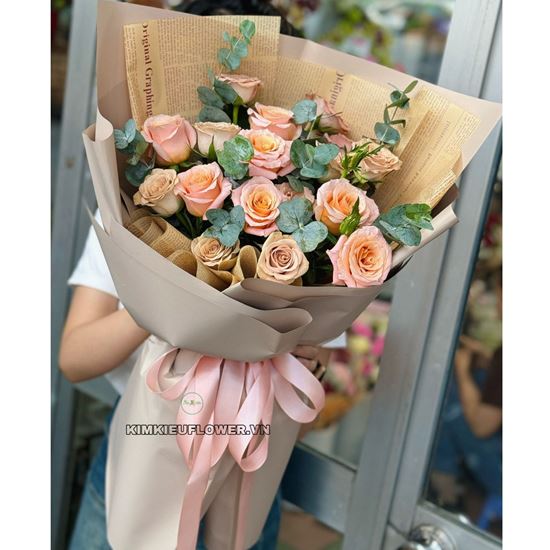 bó hoa shimmer mix capuchino - HB691