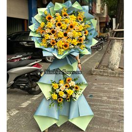 Kệ chúc mừng tone vàng - KH279