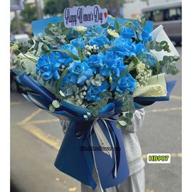 Bó hoa hồng xanh dương - HB907