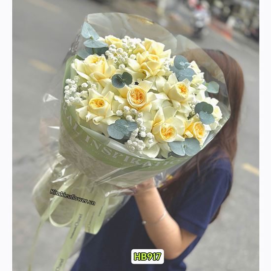 Bó hoa hồng victo vàng - HB917