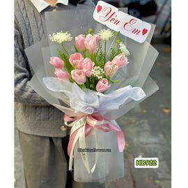 Bó hoa tulip hồng - HB922